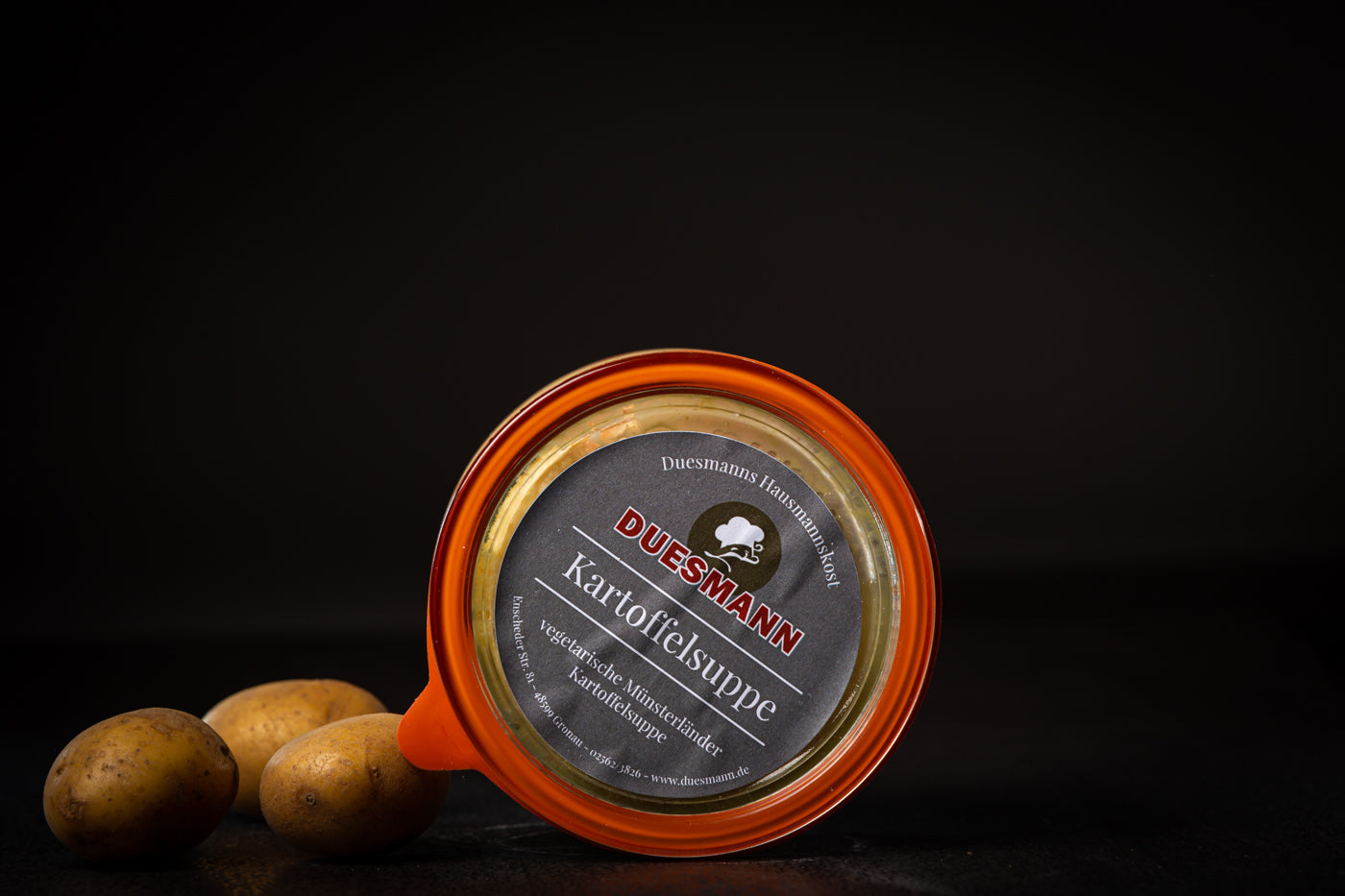 Kartoffelsuppe im Weckglas