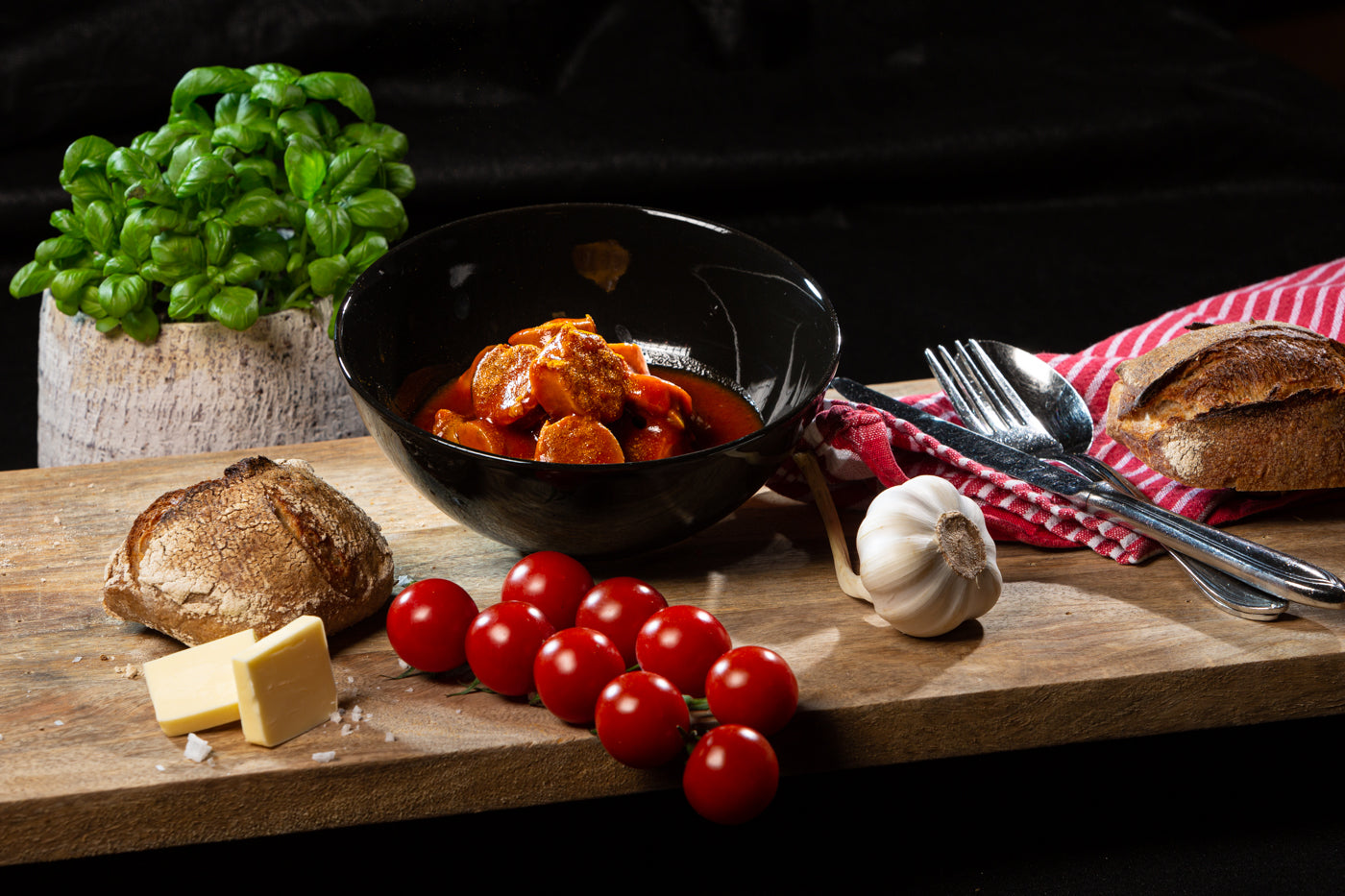 Currywurst im Weckglas